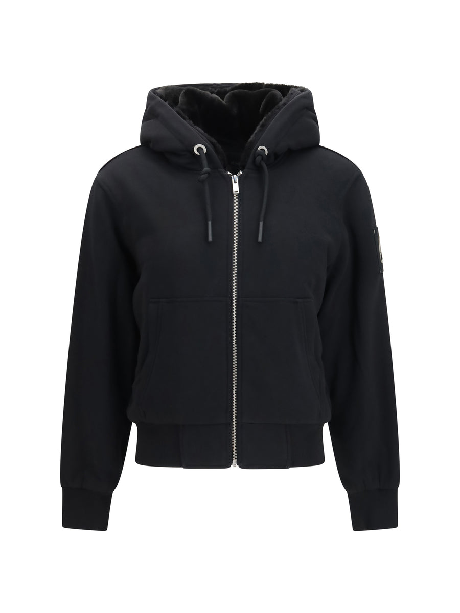 Hooded Jacket Bunny Black Black/black Outer: Cotton Sweatshirts