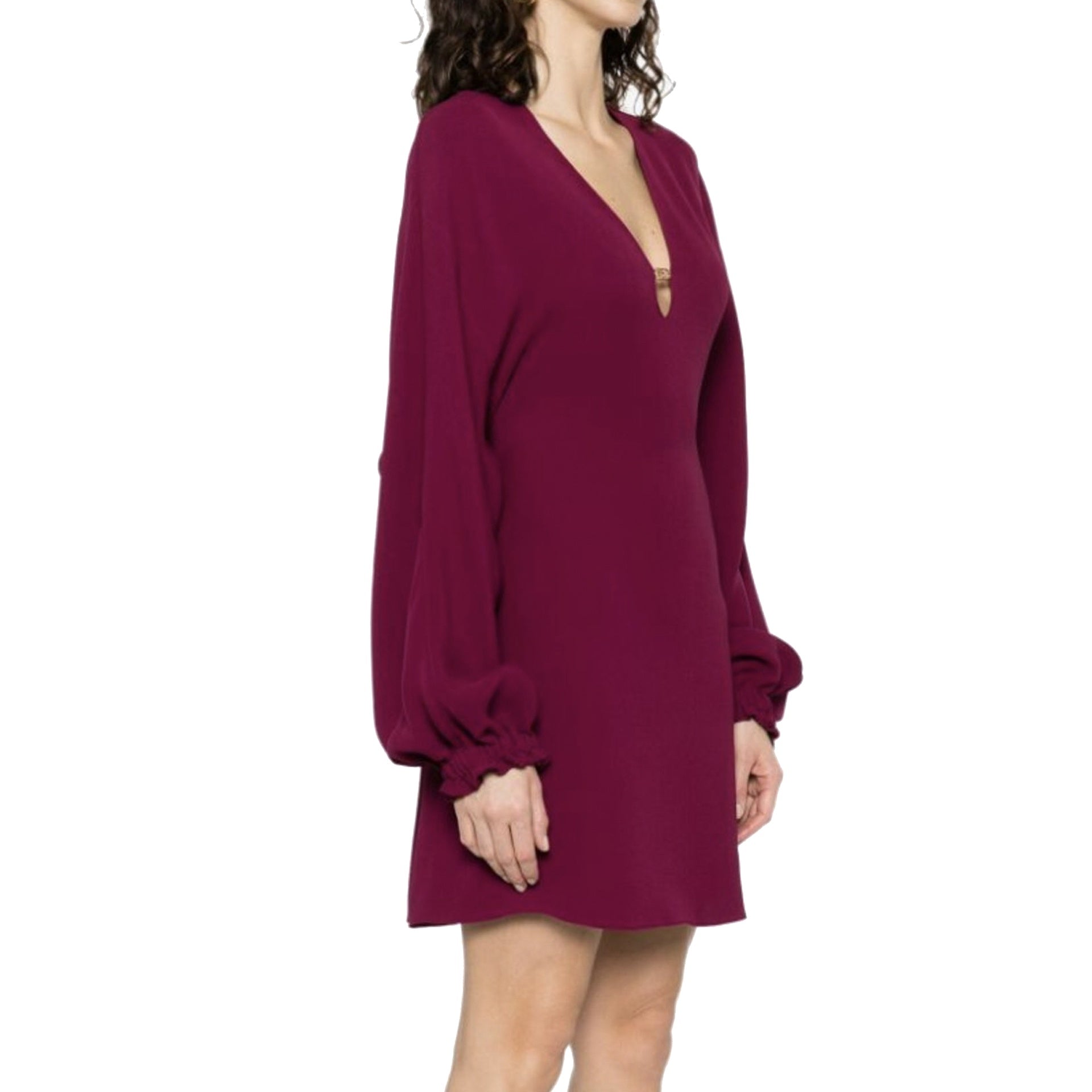 Cady Silk Dress Purple