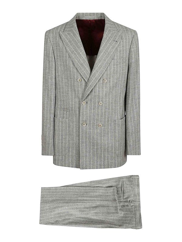 Brunello Cucinelli Mens Suit My457ldbh_c003 Gray