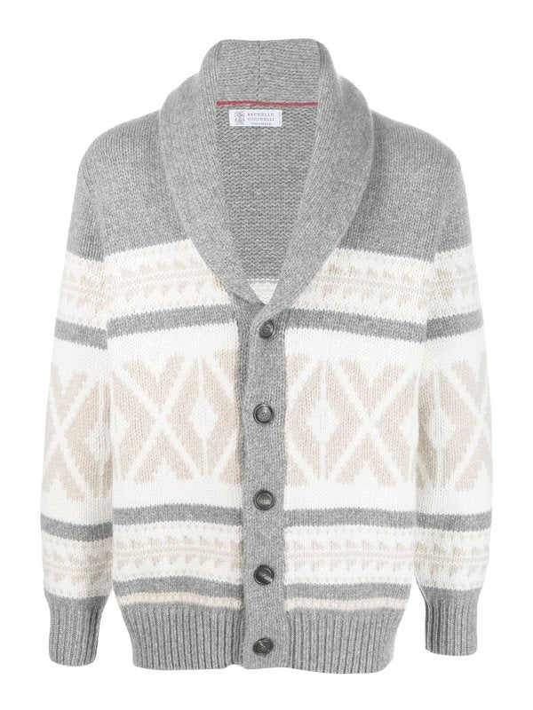 Brunello Cucinelli Mens Sweater Ma2300406_cxr22 Grey Clothing