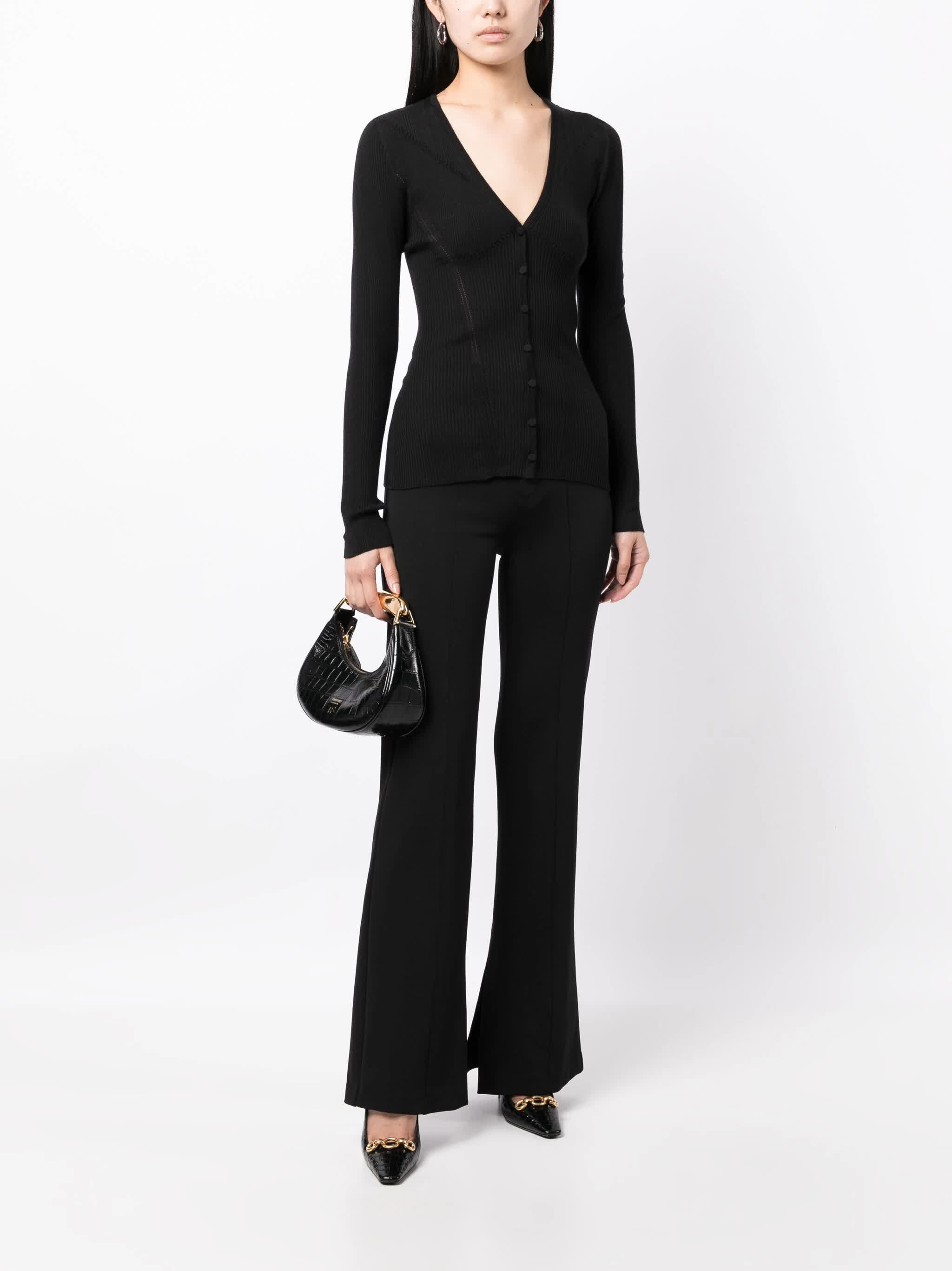 Engineered Cardigan Black Cashmere | Maglia