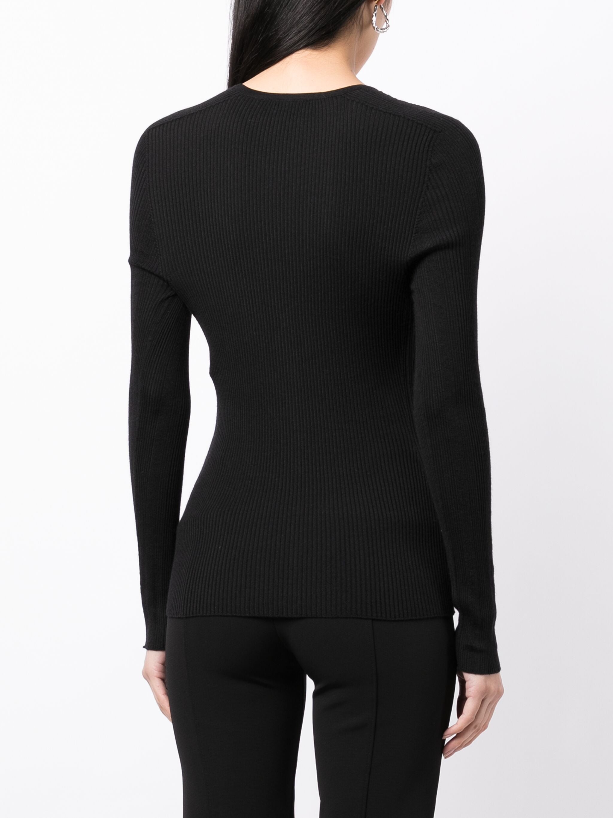 Engineered Cardigan Black Cashmere | Maglia