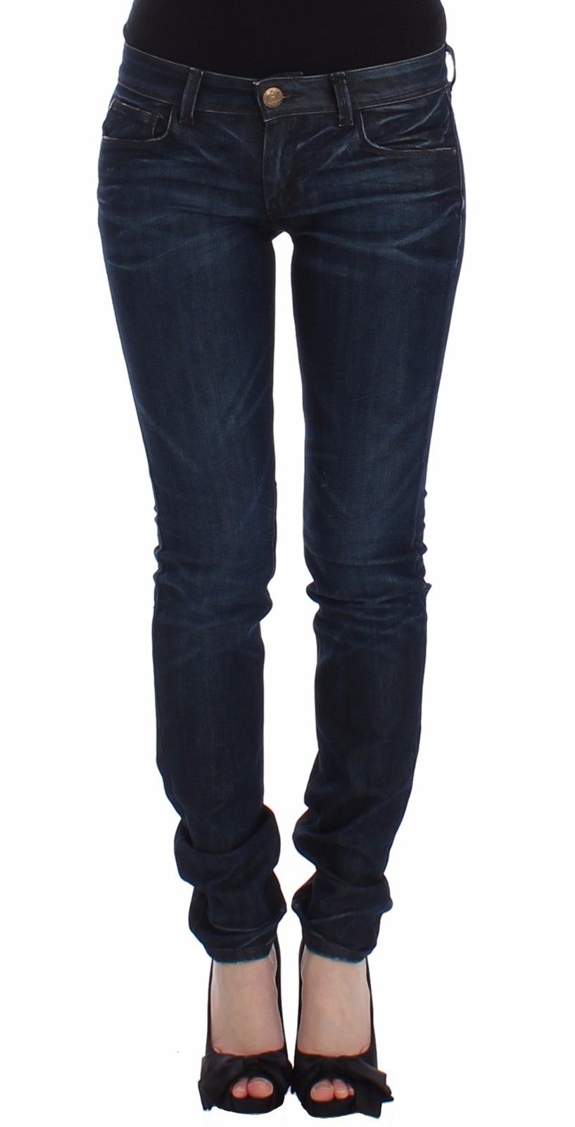 Ermanno Scervino 70% cotton jeans in navy