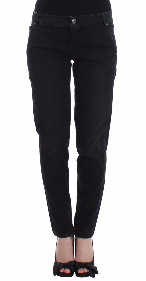 Ermanno Scervino 97% cotton jeans in black