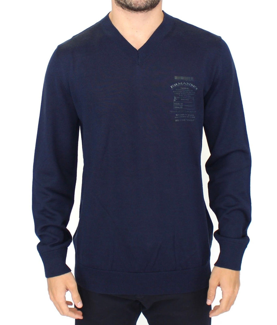 Ermanno Scervino 50% Acrylic sweater in navy
