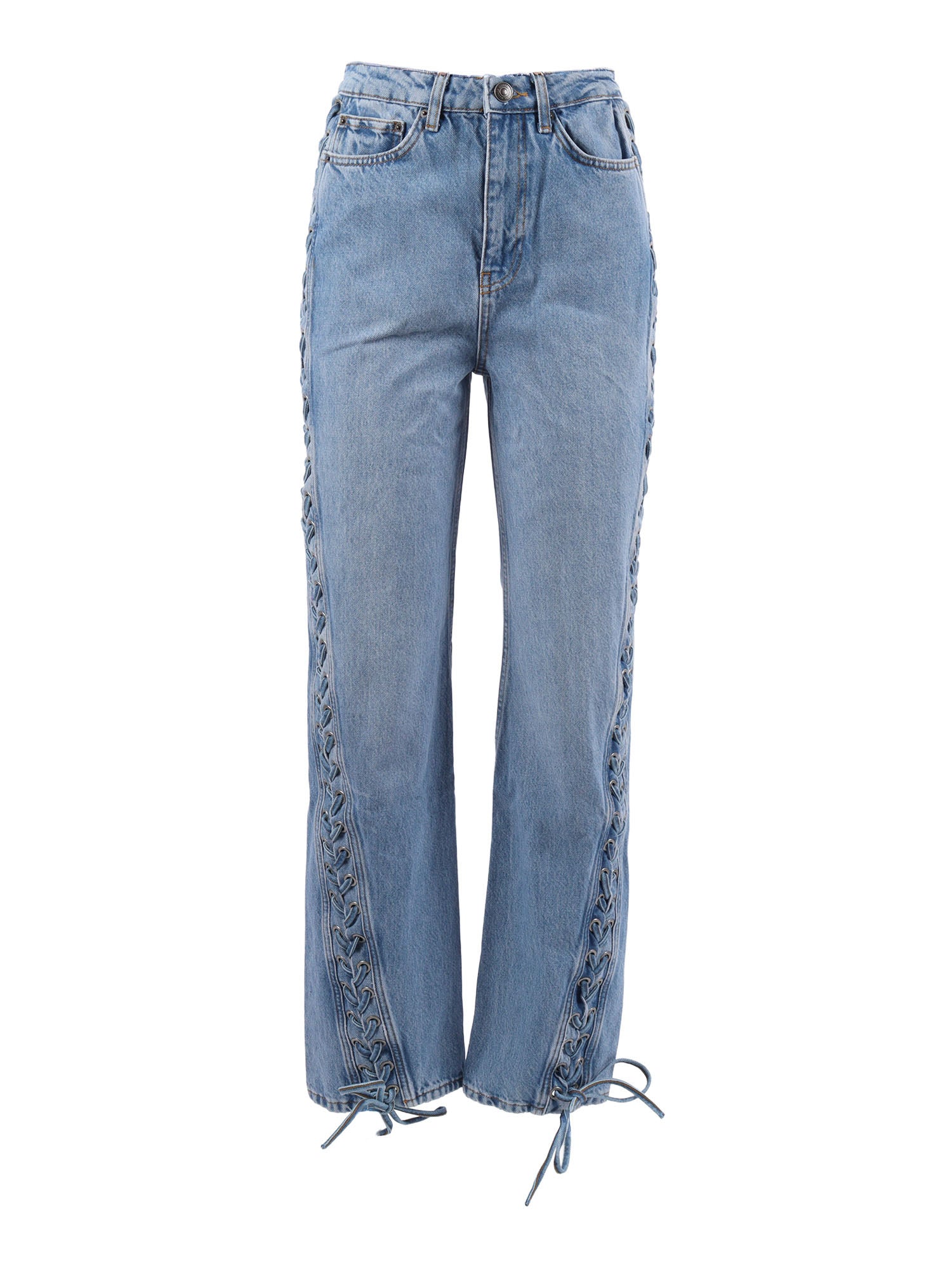 Totama lacing pants Blue Cotton (organic)