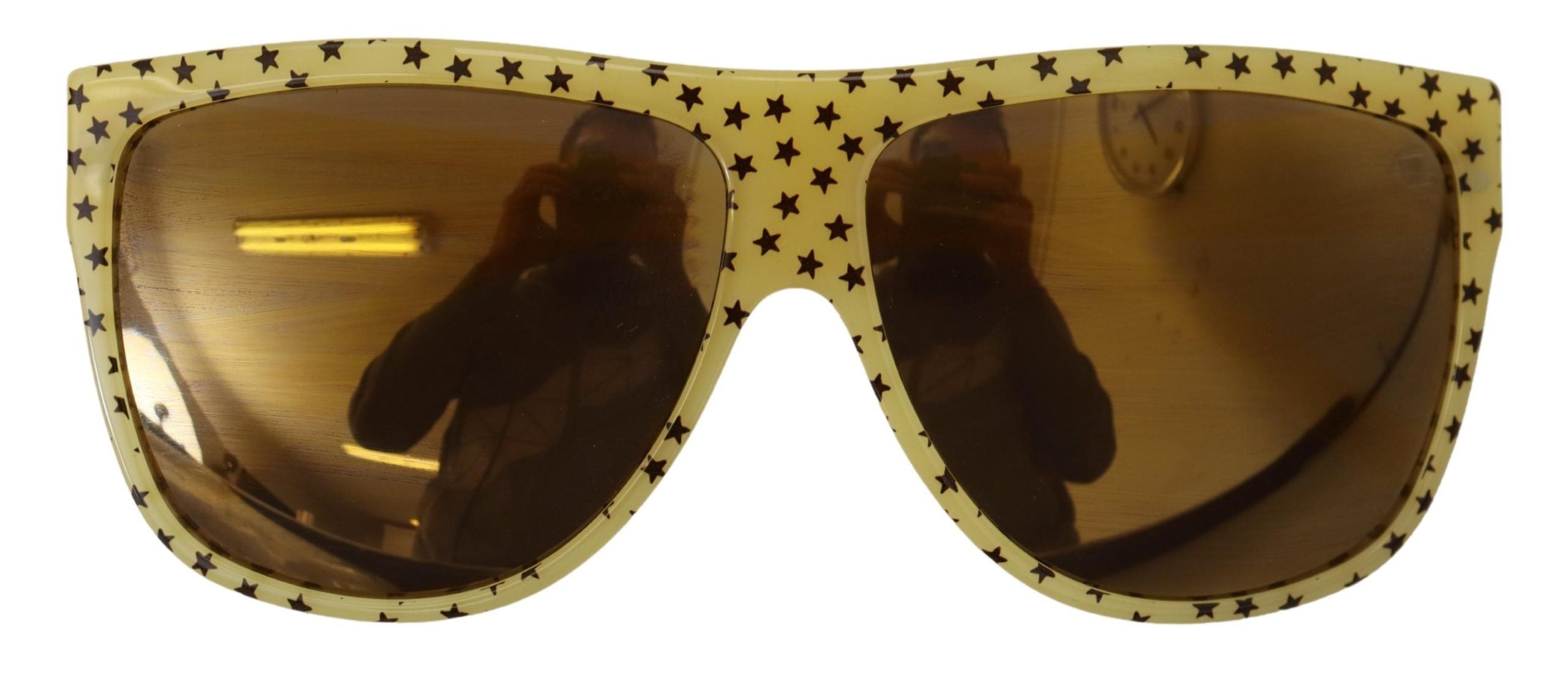 Yellow Stars Acetate Square Shades Dg4125 Sunglasses