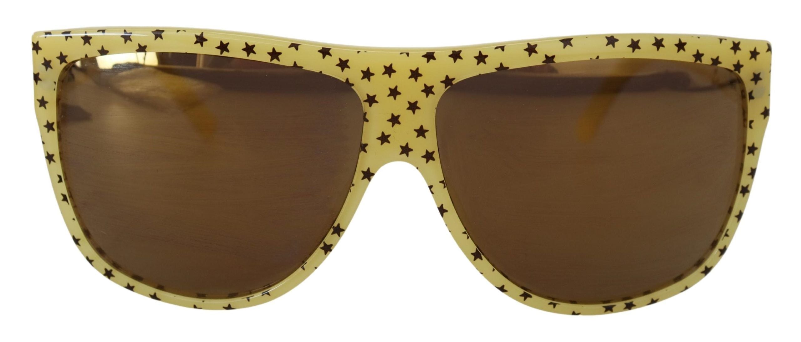 Yellow Stars Acetate Square Shades Dg4125 Sunglasses