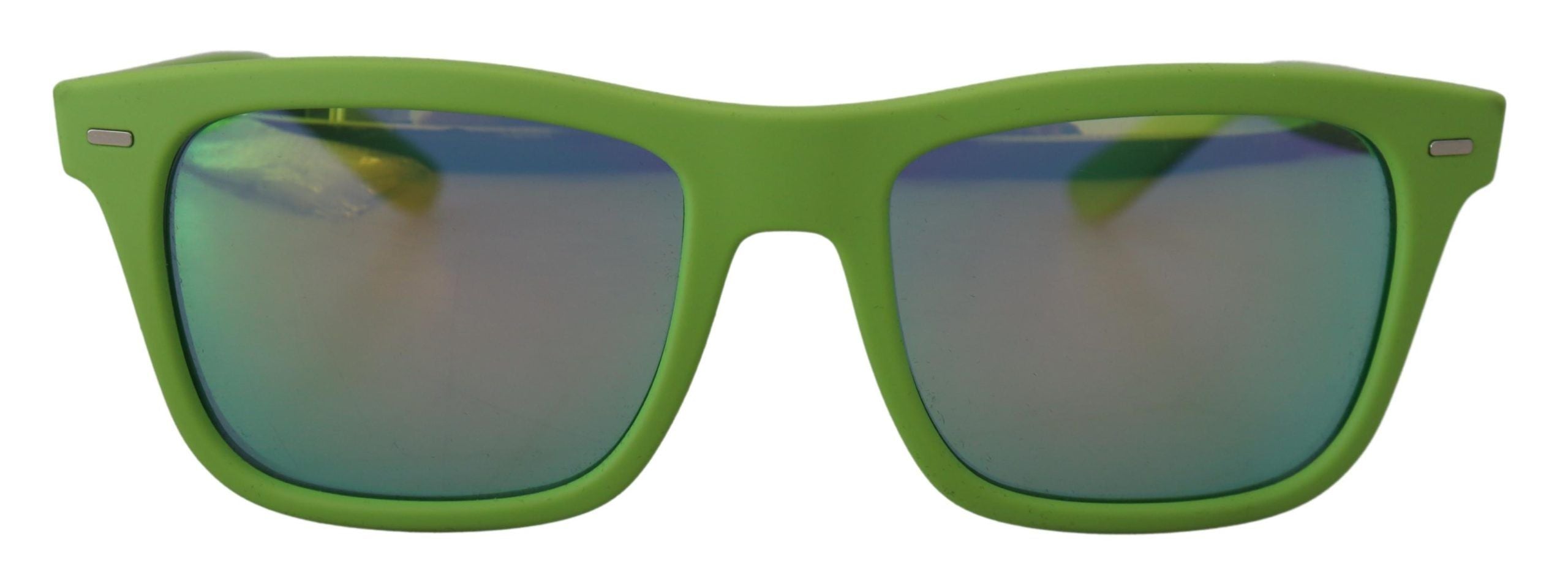 Green Rubber Full Rim Frame Shades Dg6095 Acid Sunglasses Polycarbonate