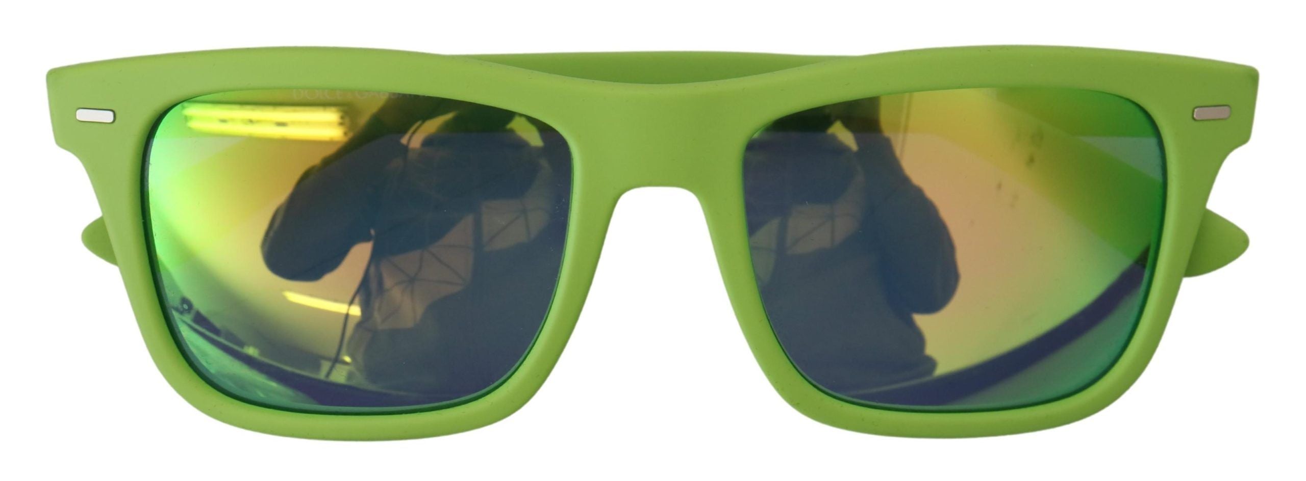 Green Rubber Full Rim Frame Shades Dg6095 Acid Sunglasses Polycarbonate