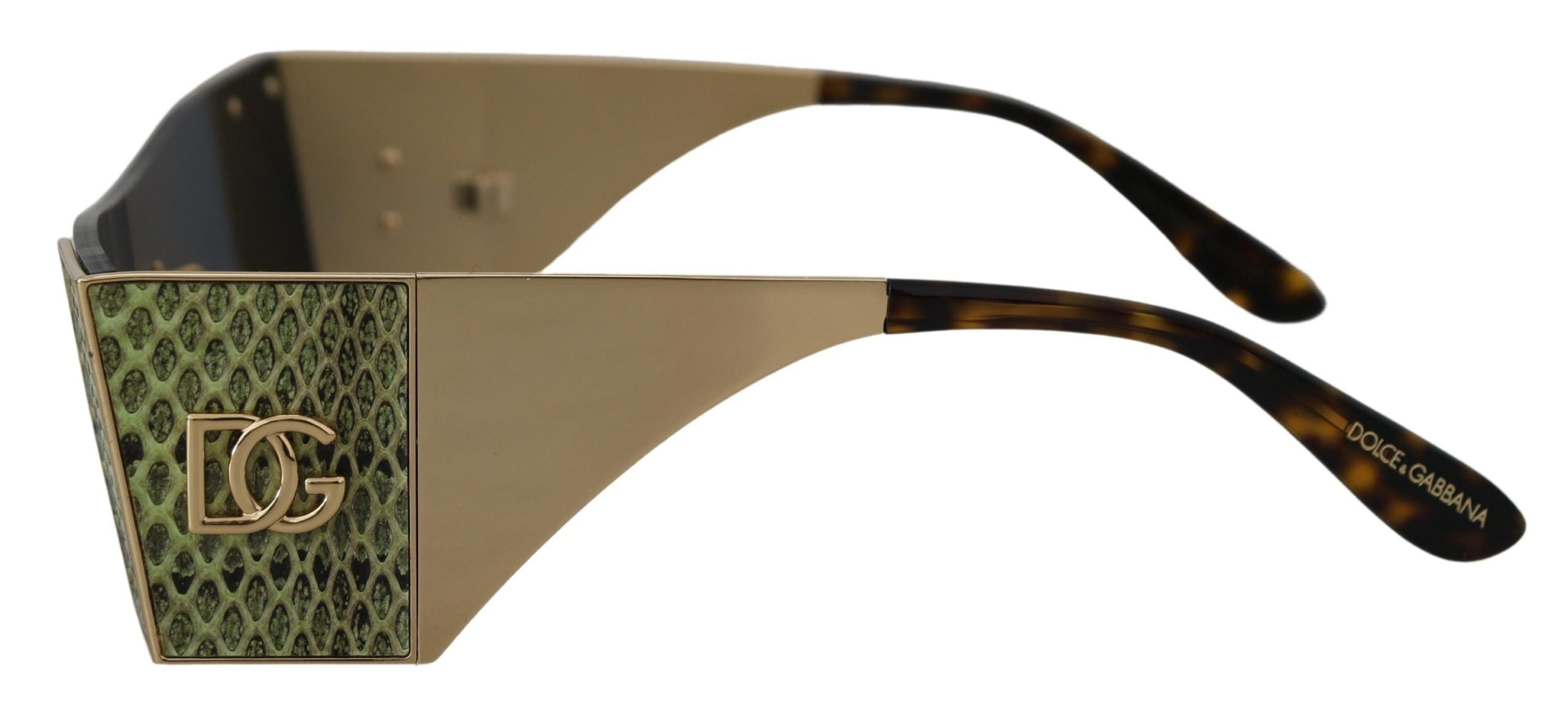 Gold Metal Rectangle Shades Dg2263 Sunglasses