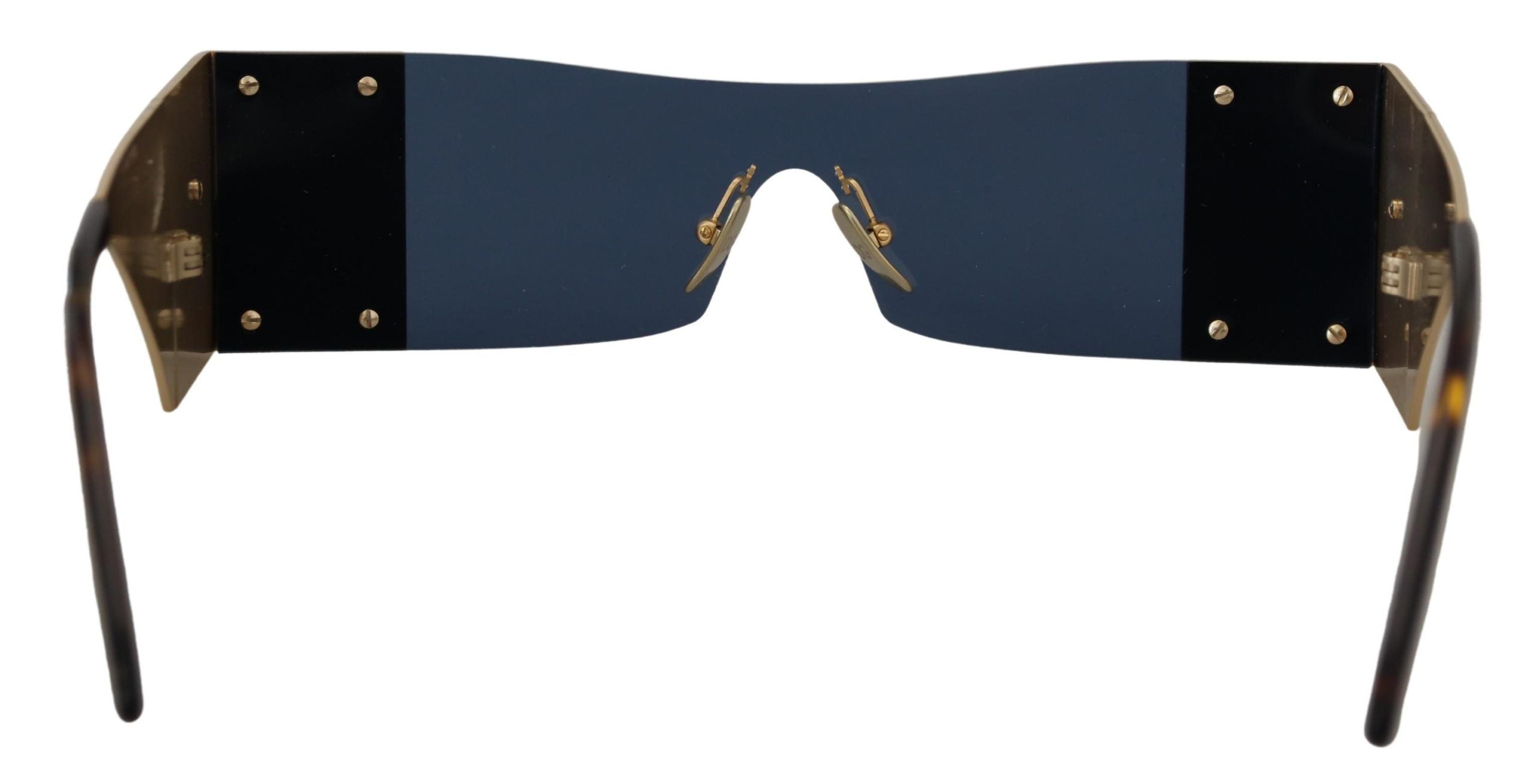 Gold Metal Rectangle Shades Dg2263 Sunglasses