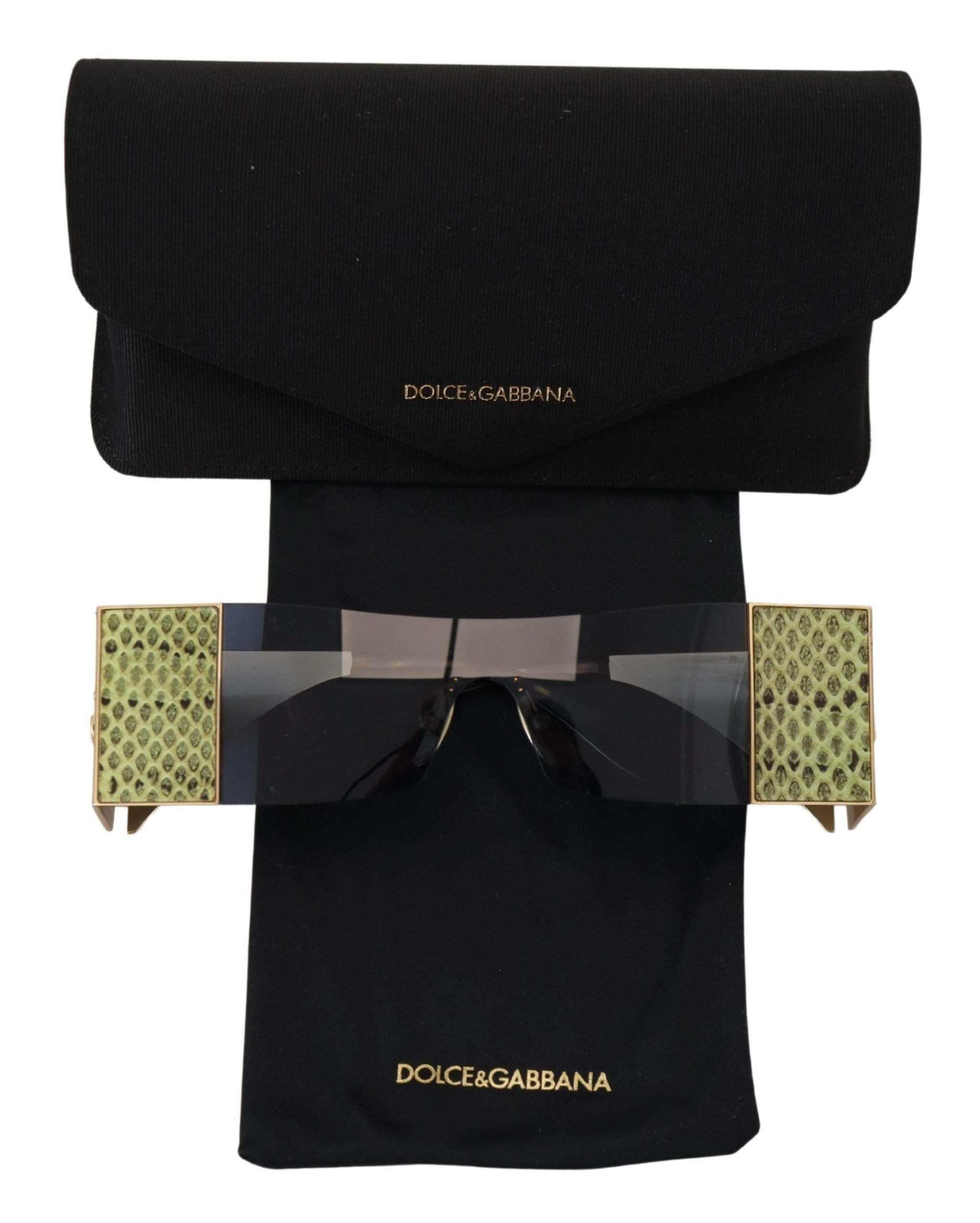 Gold Metal Rectangle Shades Dg2263 Sunglasses