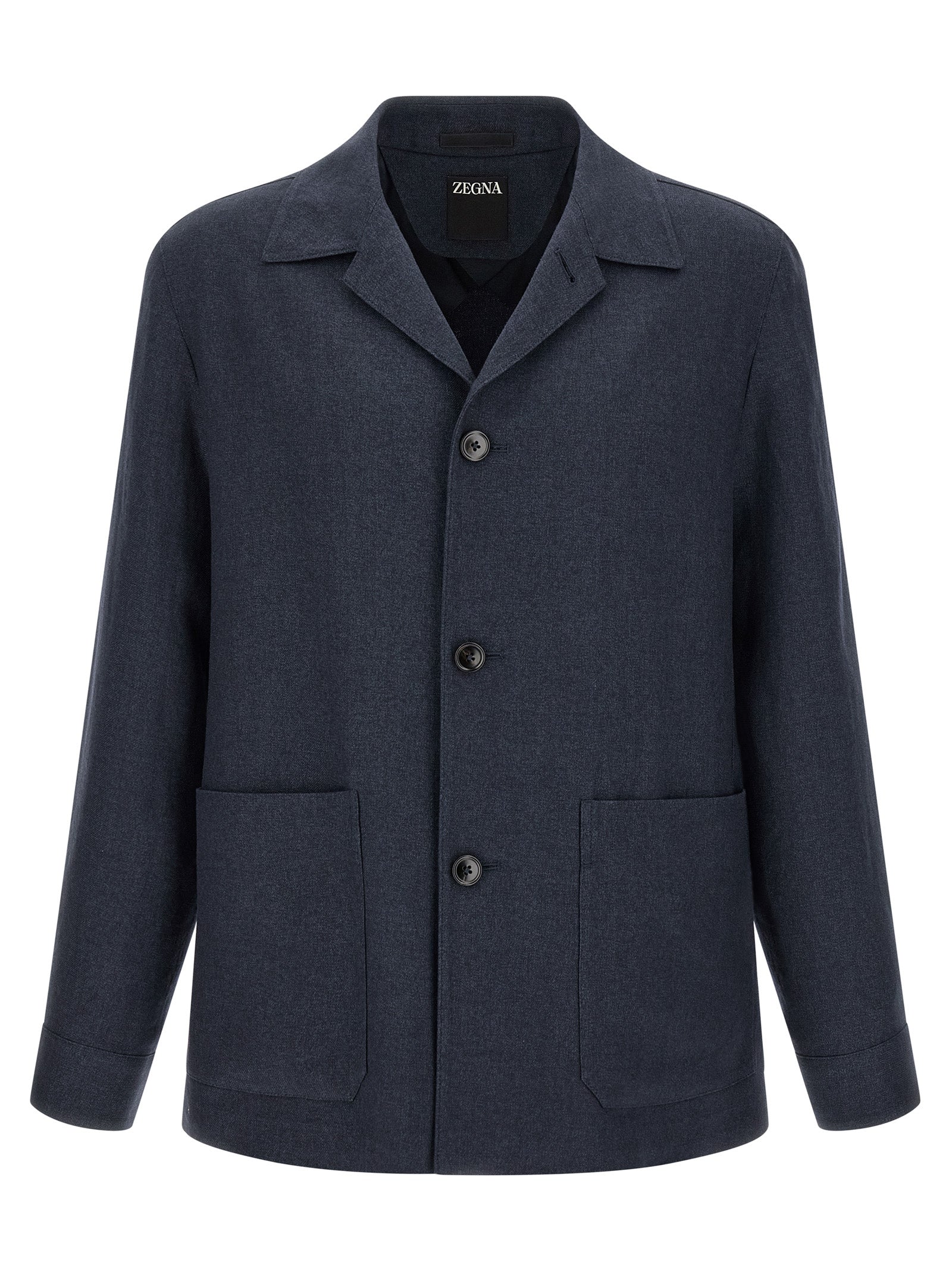 Alpe Jacket Blue Linen Down Jacket, Parka, Casual