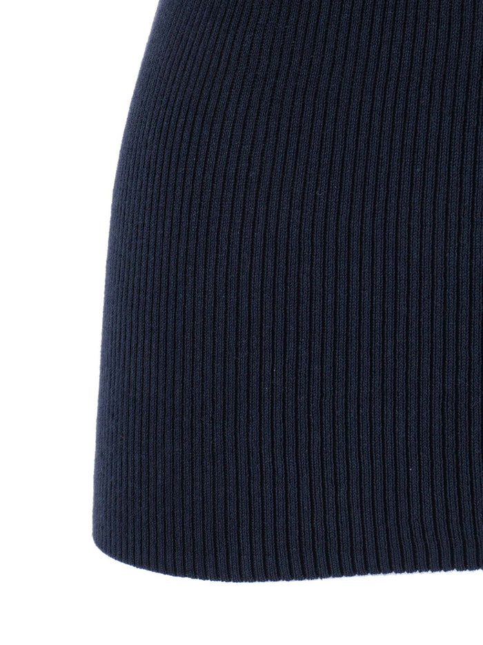 TANK TOP Blue Cotton Polyamide