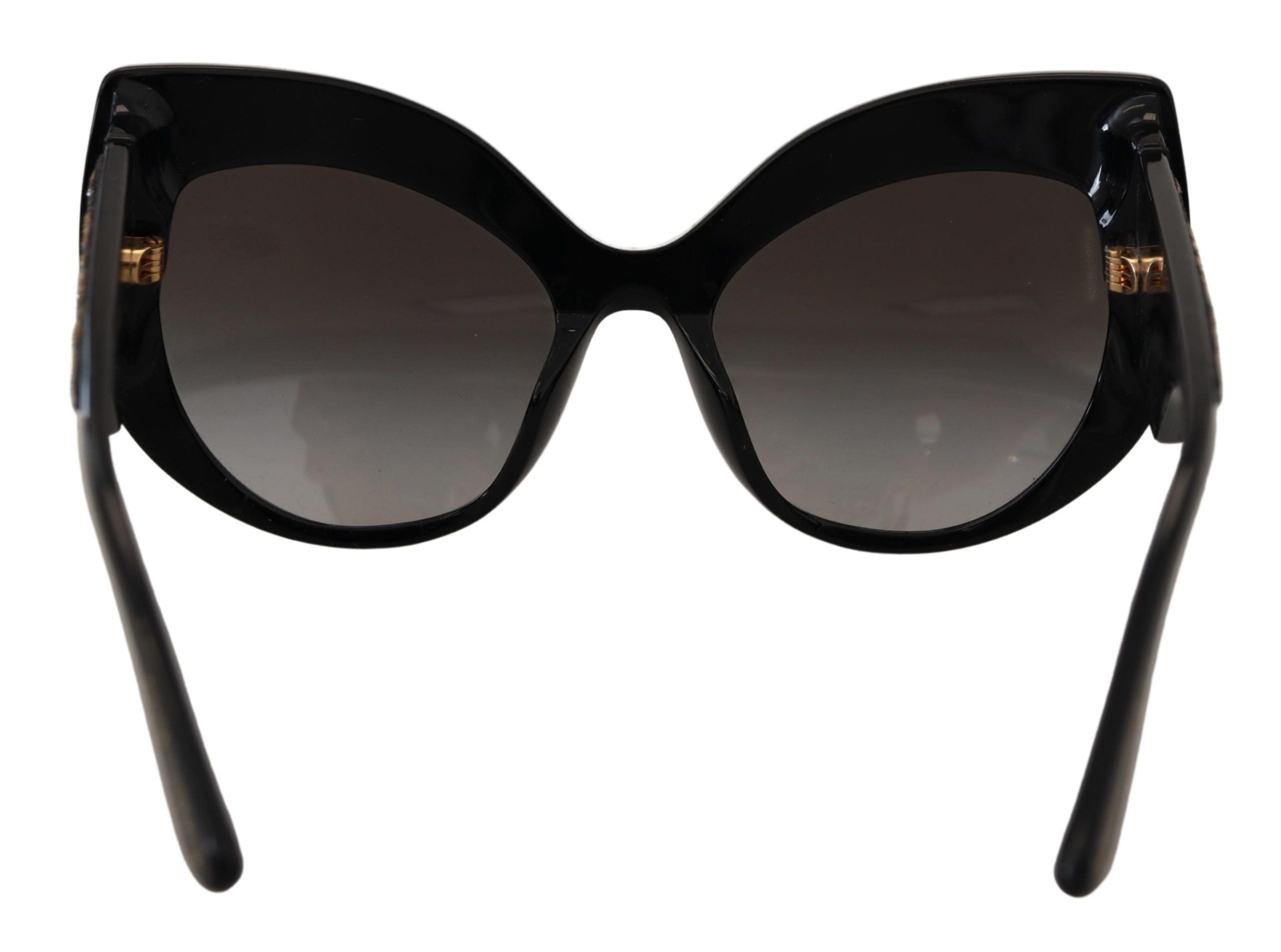 Black Gold Sequin Butterfly Polarized Dg4326 Sunglasses Acetate