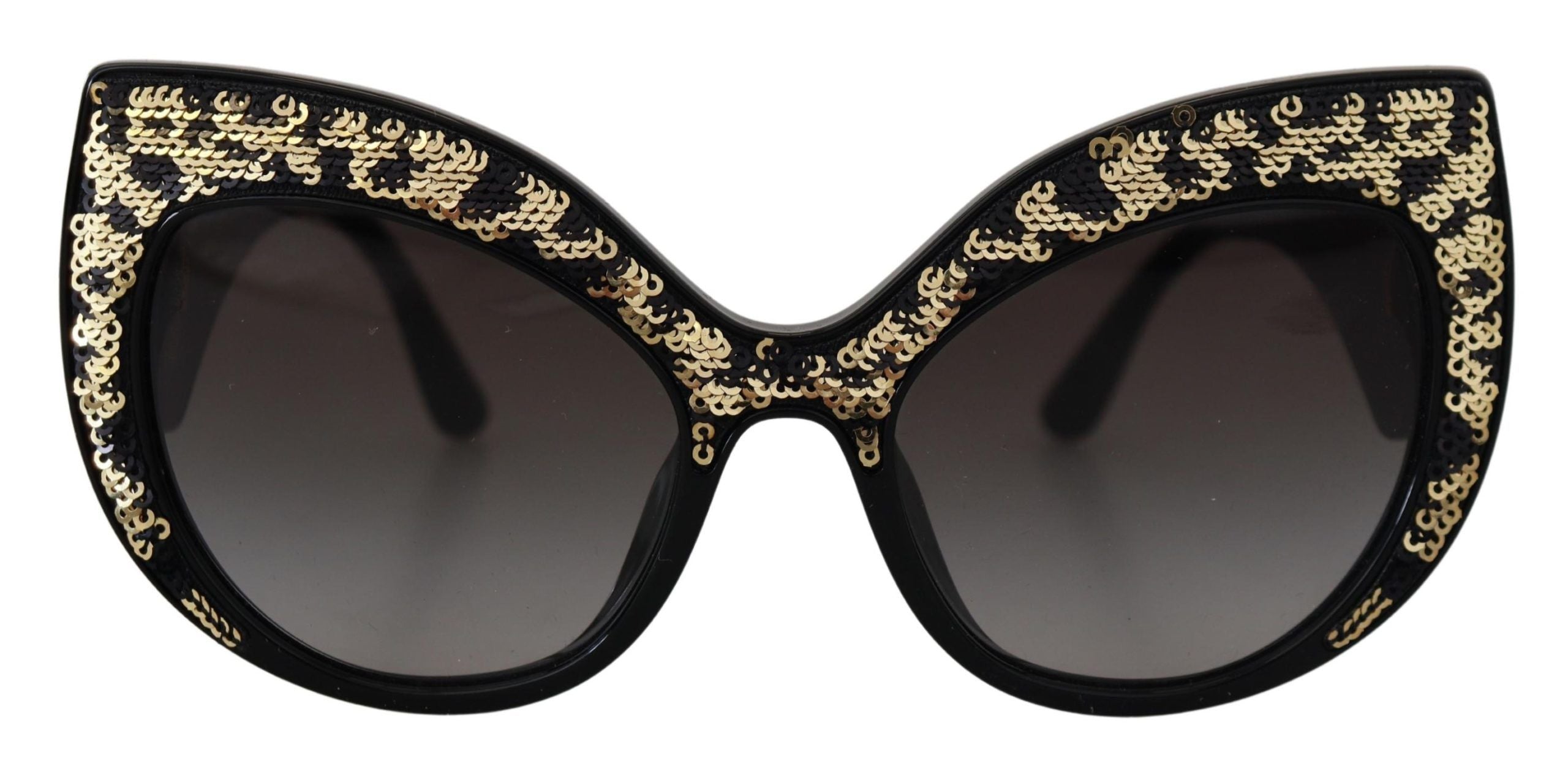 Black Gold Sequin Butterfly Polarized Dg4326 Sunglasses Acetate