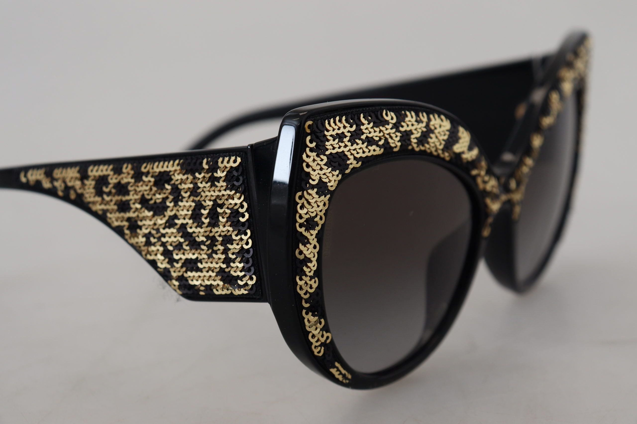 Black Gold Sequin Butterfly Polarized Dg4326 Sunglasses Acetate