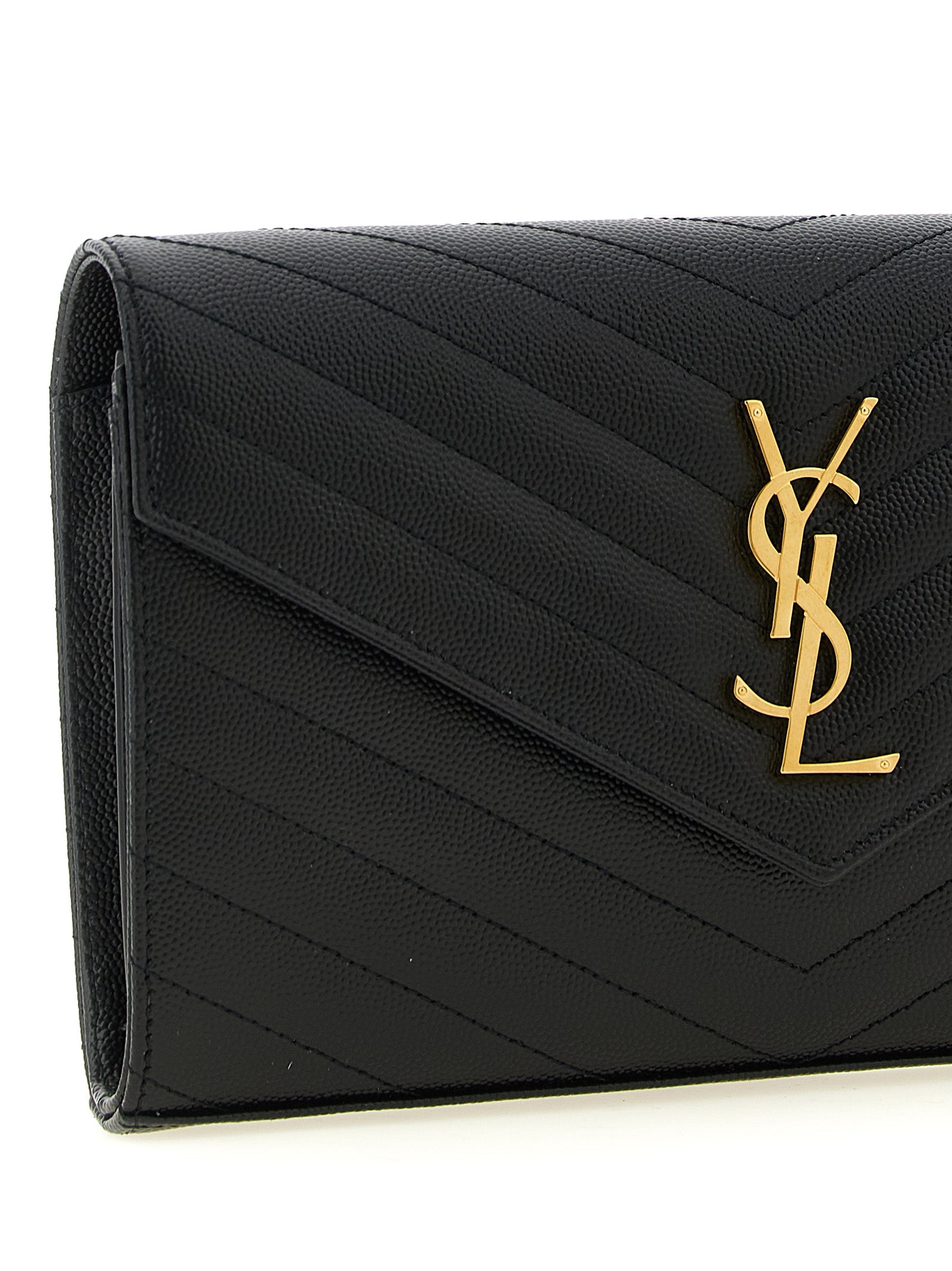 Monogram crossbody bag Black Calf Leather (bos Taurus)