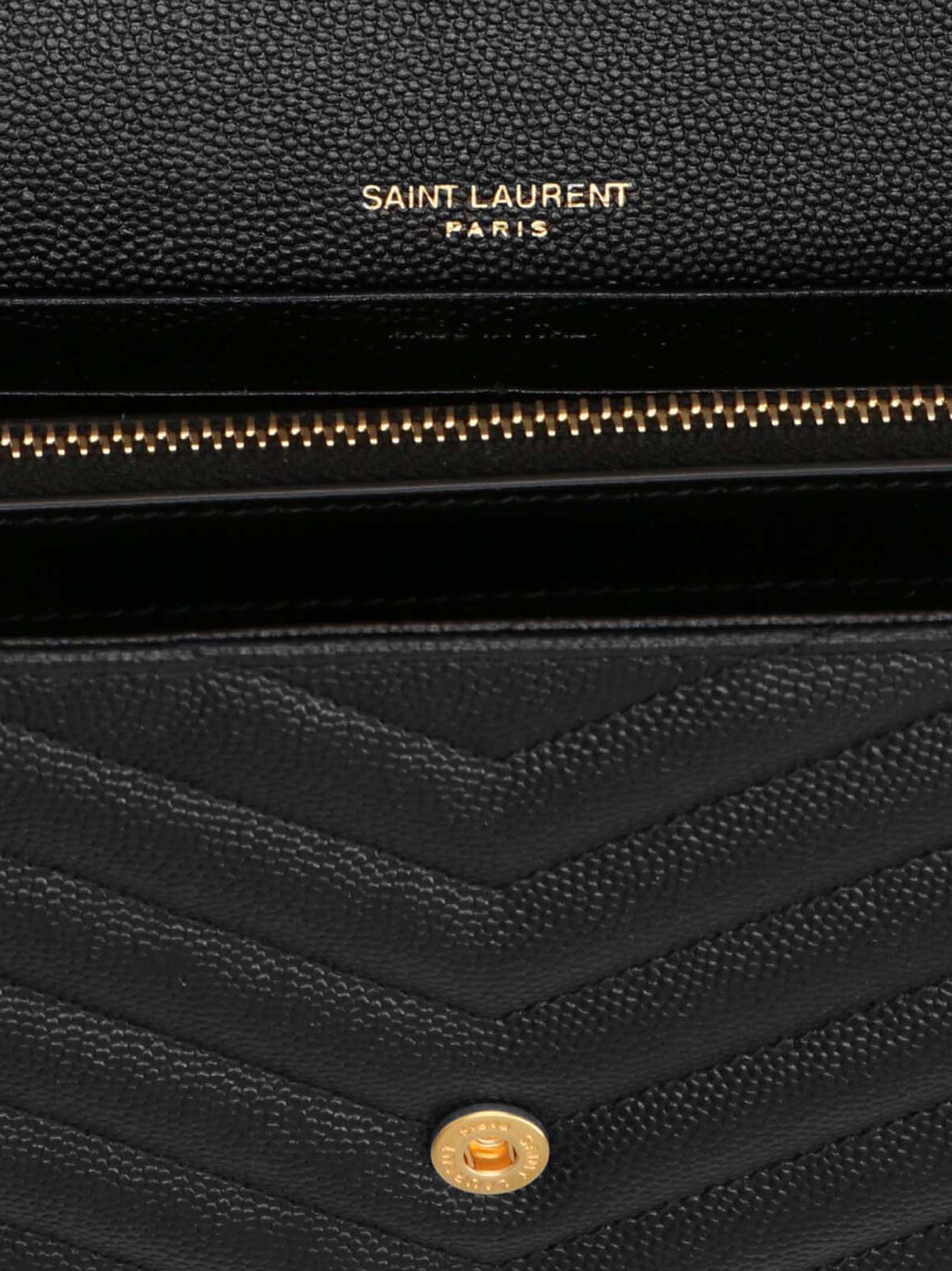 Monogram crossbody bag Black Calf Leather (bos Taurus)