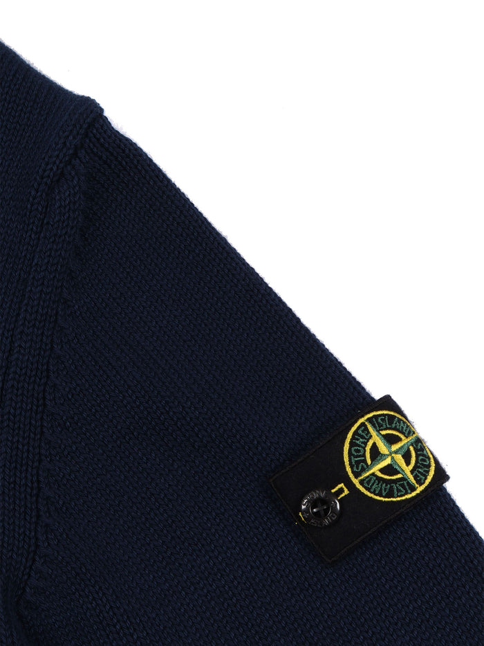 Sweater Blue Cotton Polyamide Crewneck
