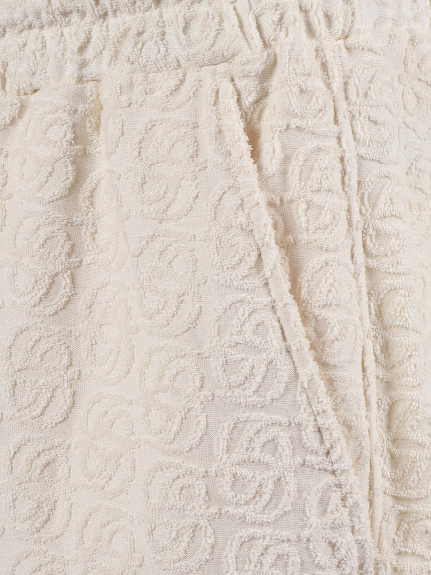 Short Monogramme White Cotton Bermuda