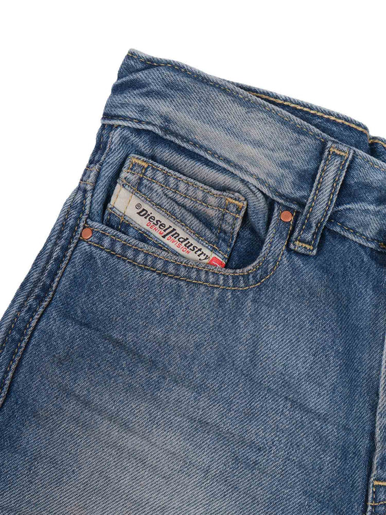 5 Pockets Blue Cotton Jean