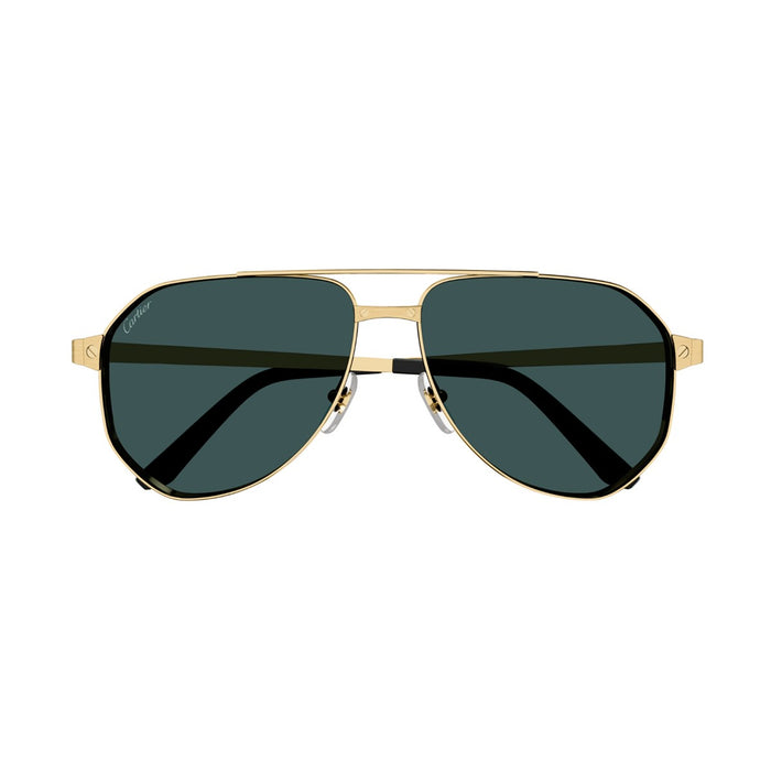 Cartier Ct0461s Santos De Gold Metallo Sunglasses