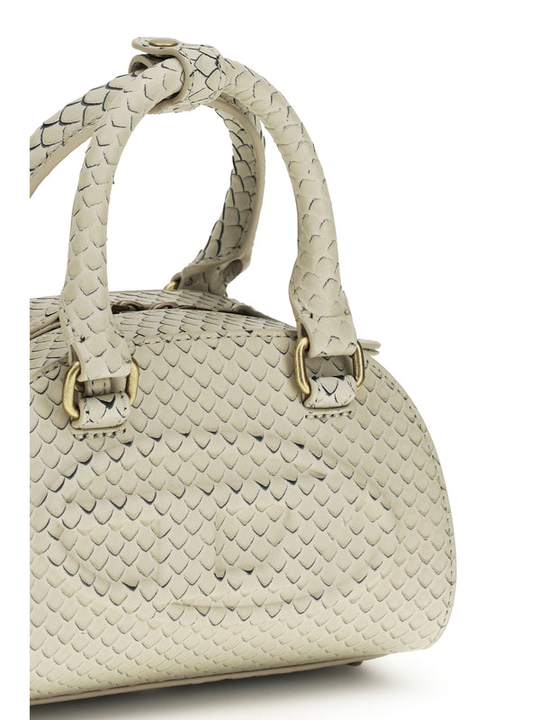 Handbag 1dr Dome Cream Calf Leather Handbags