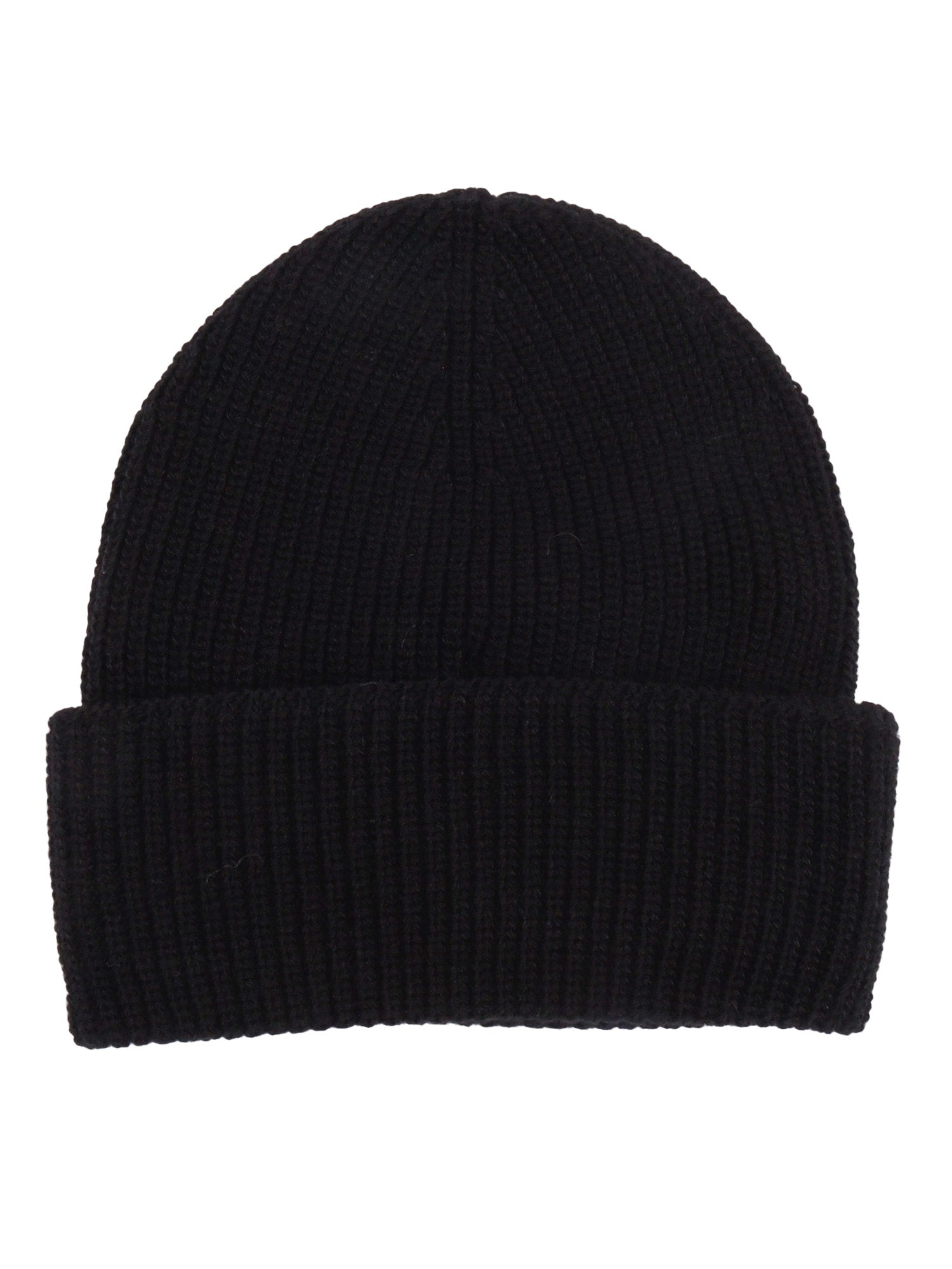 Knitted Hat Girl Black Wool Acrylic
