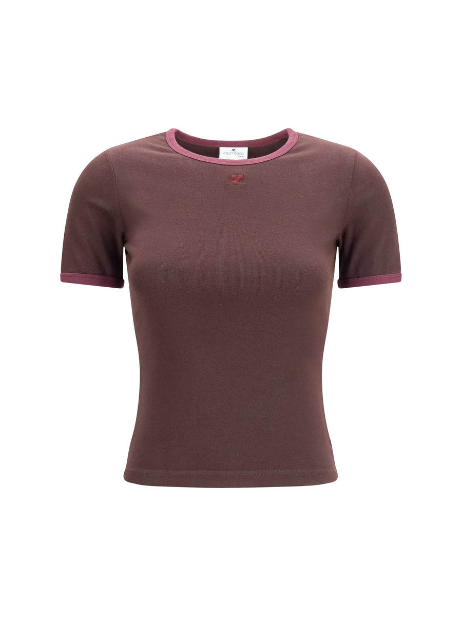 Cotton T-Shirt Burnt Red-Deep Garnet Red/deep T-shirts & Jerseys