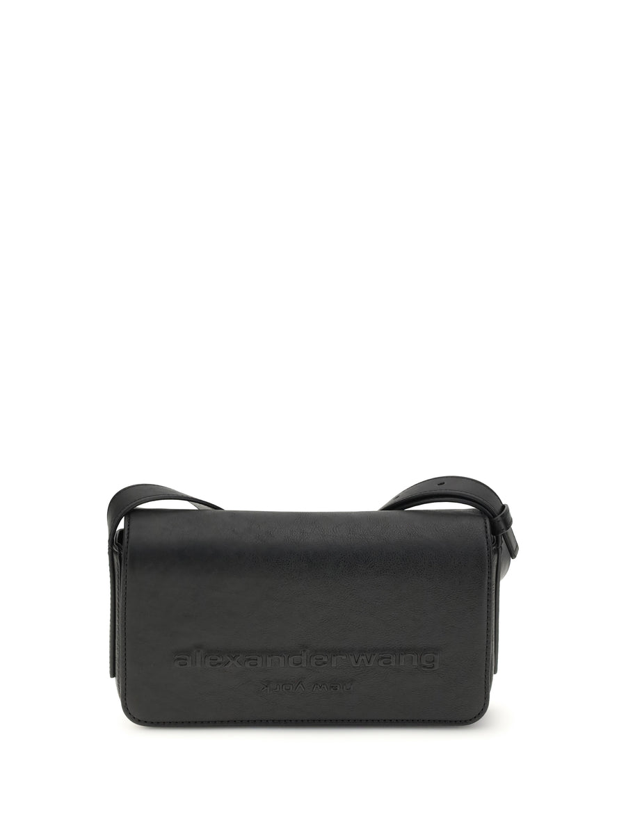 Shoulder Bag Black Calf Leather