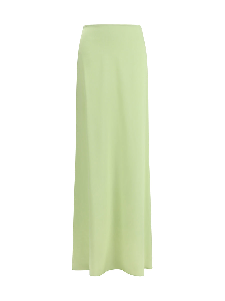 Kristina Ti 93% silk skirt in green