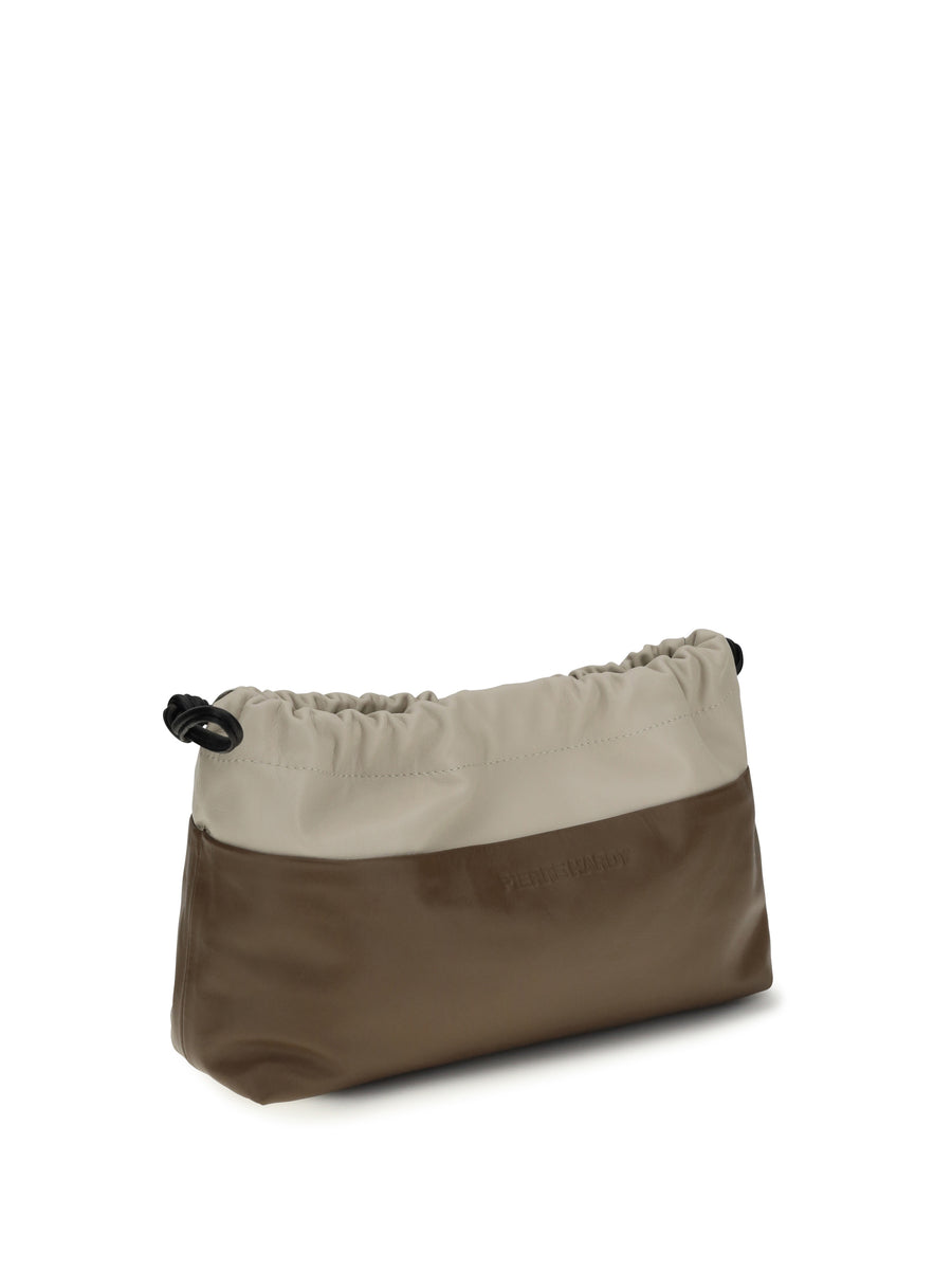 Clutch Bag Twin Camel-Off-White Camel/off-white Shoulder
