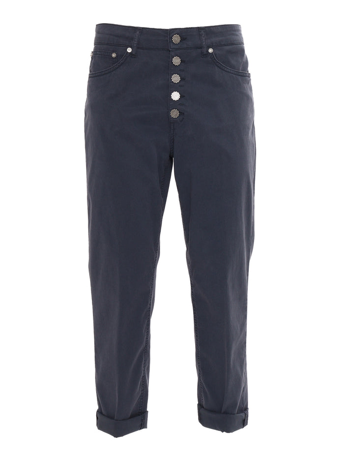 KOONS BOT GIOIE PANTS Blue Lyocel Cotton Elastan Jean