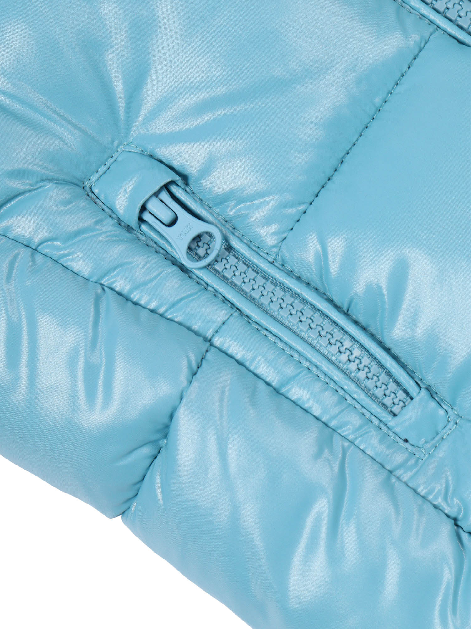 Jody Hooded Jacket Light Blue Short Puffer