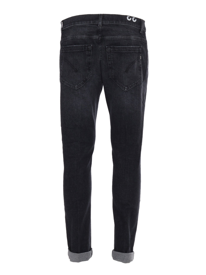 George Pants Black Cotton Elastane Jean