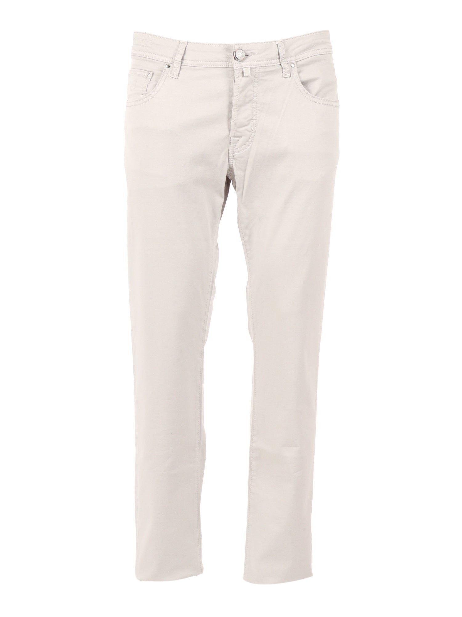 5 POCKETS SLIM FIT PANTS White Cotton Lyocell Elastane Jean