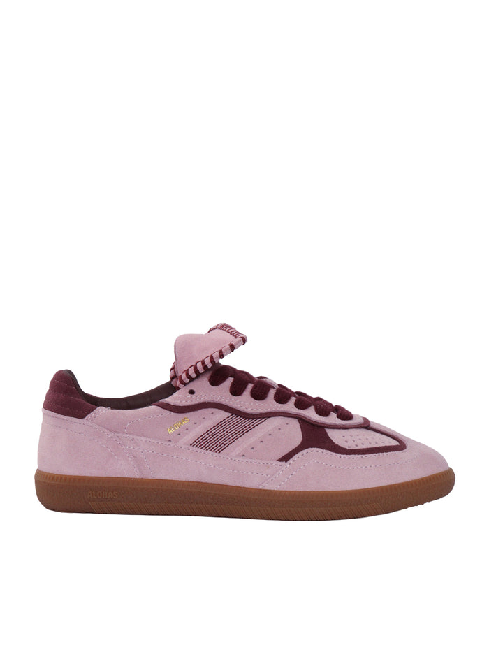 Tb.490 Club Suede Pink Leather Sneakers Altezza Tacco 2 Cm