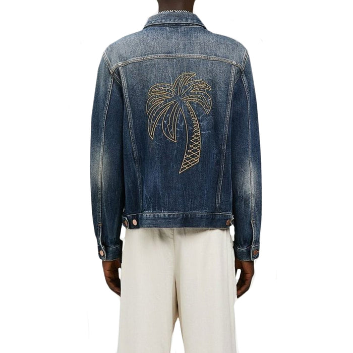 Denim Jacket Blue Cotton Elastane
