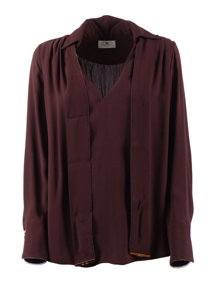 SHIRT Brown Viscose