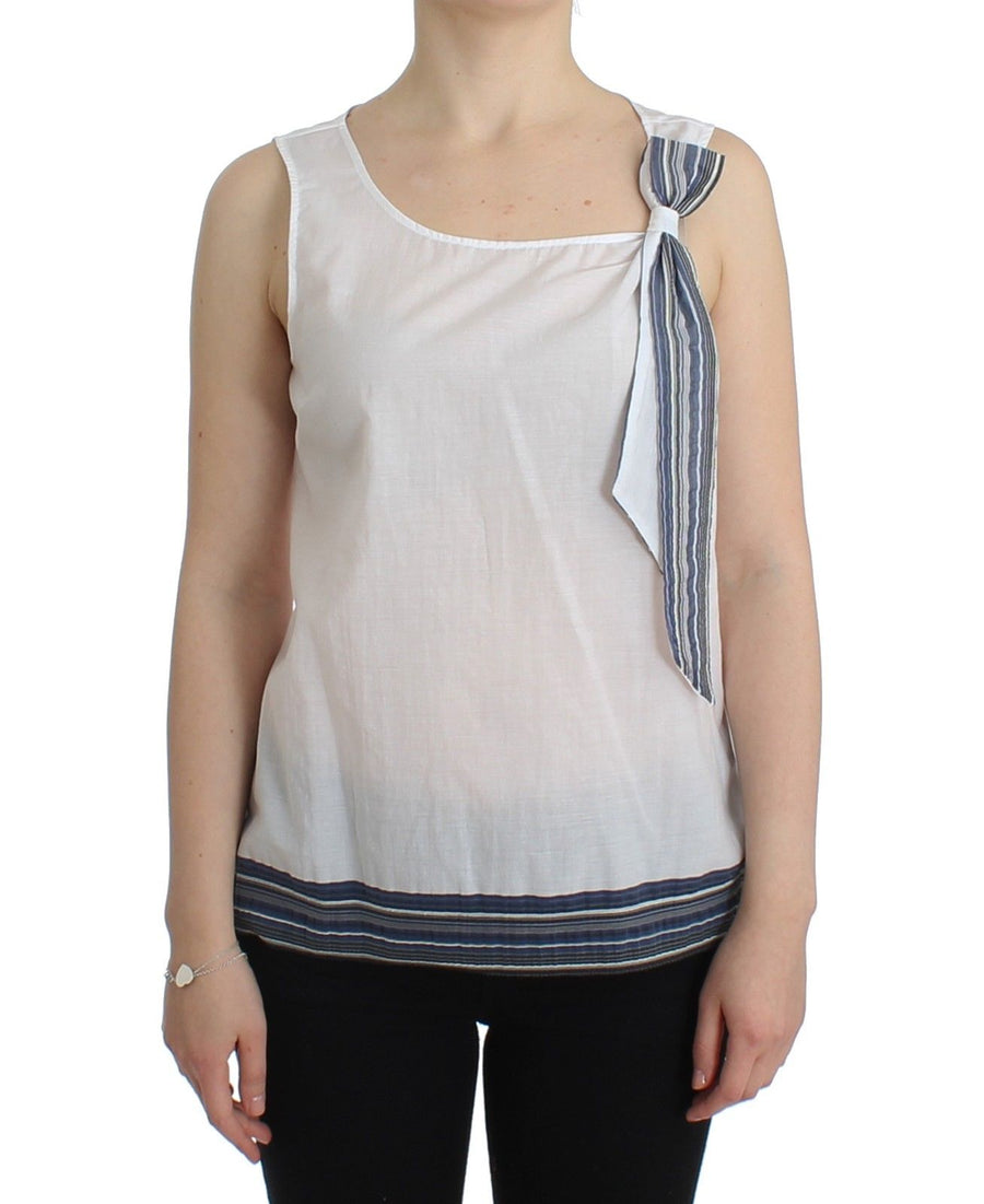 Ermanno Scervino 73% Cotton tank top in white