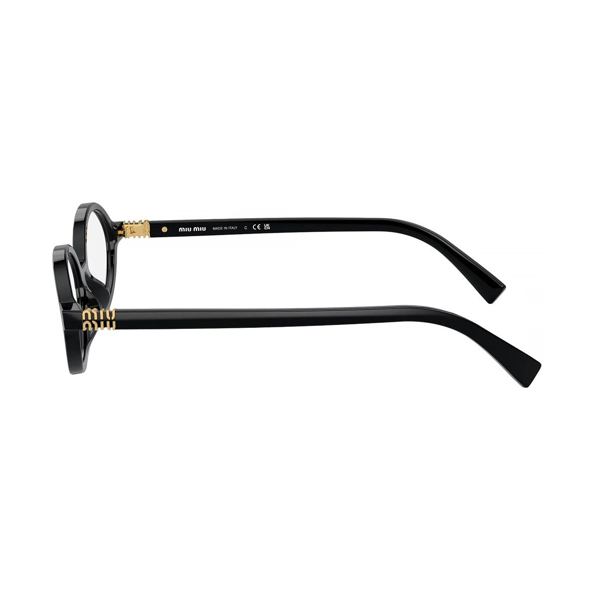 Miu 0mu 01xv Regard Black Acetato Sunglasses