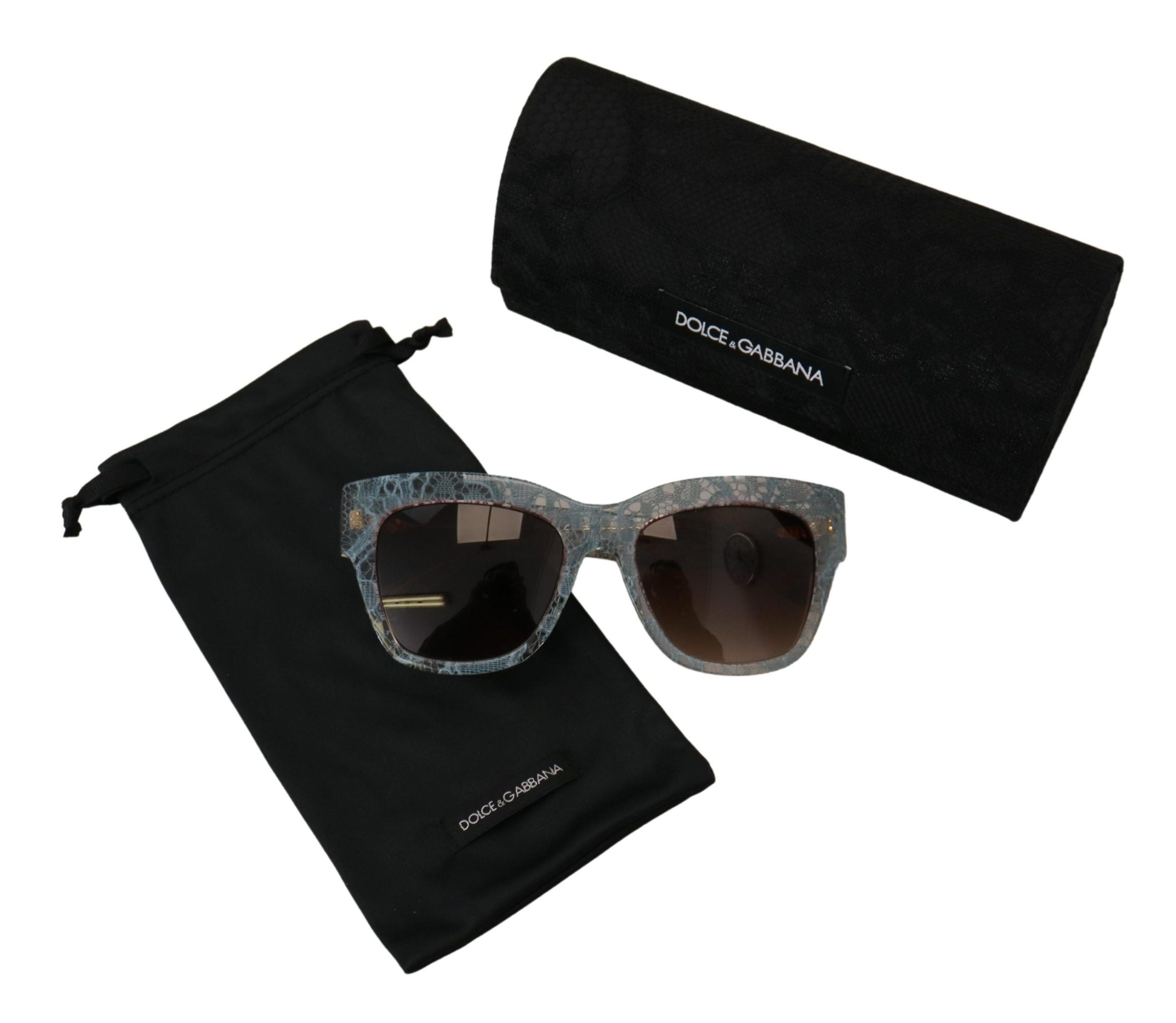 Blue Lace Acetate Crystal Butterfly Dg4231 Sunglasses