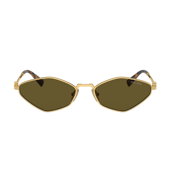 Miumiu 0mu 56zs Gold Metallo Sunglasses