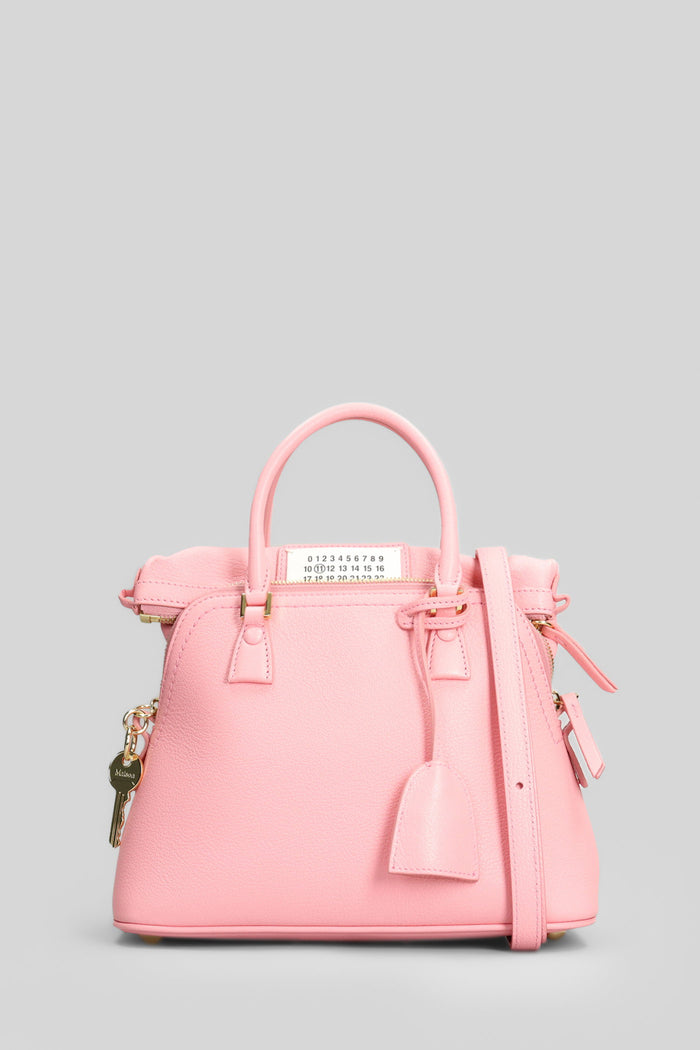 Hand bag in rose-pink leather Borse