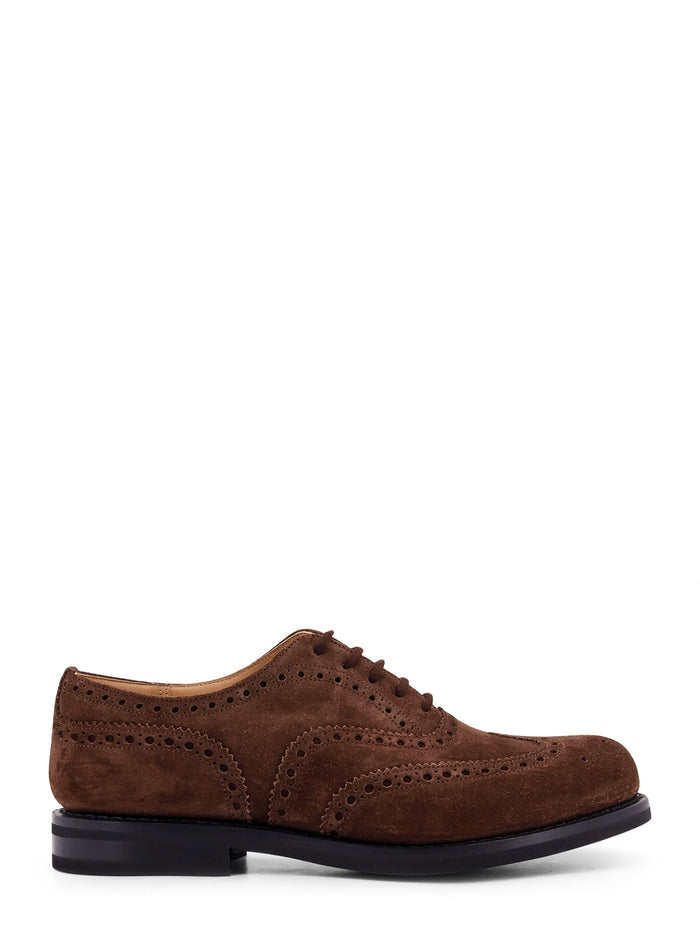Churchs Flat Shoes Brown Suede