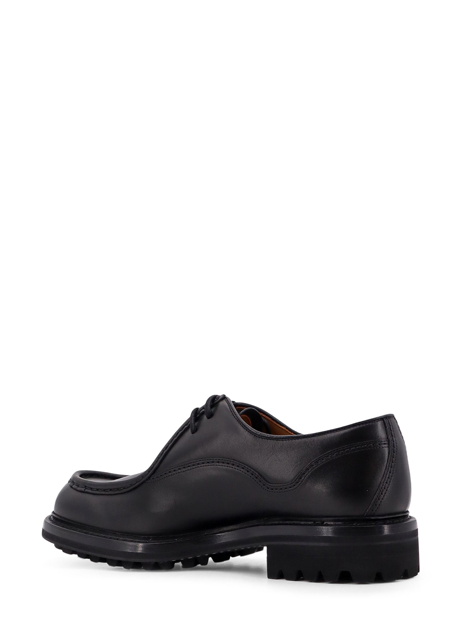 Churchs Flat Shoes Black Pelle