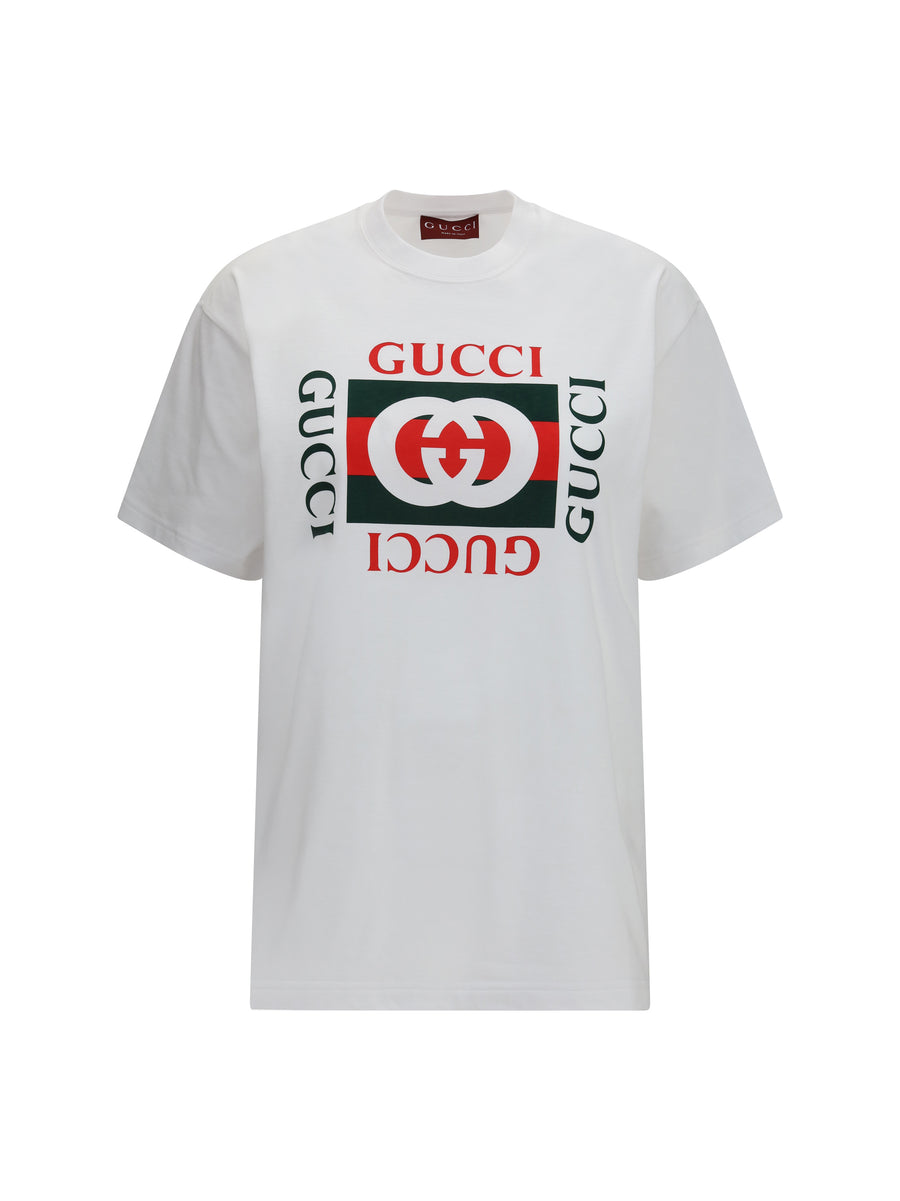 T-Shirt Ancora G Loved Cotton White-Green White/green/multicolour T-shirts & Jerseys