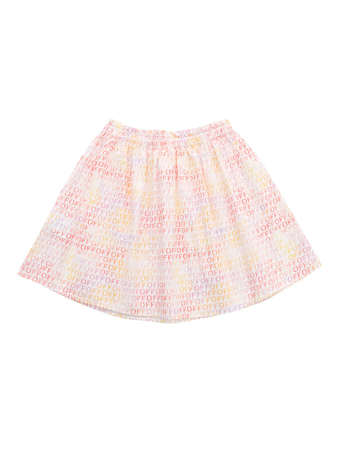 Skirt with logo Multicolor Cotton
